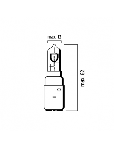 Lampadina bianca 12V 35/35W ba20d
