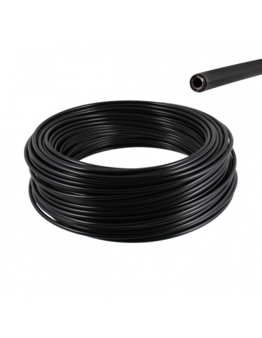 Rotolo guaina nera 25 metri PE-HD PVC...