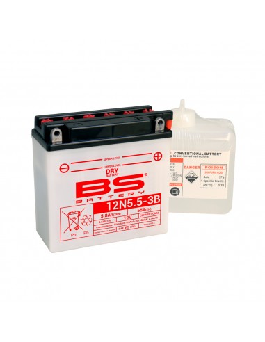Batteria bs 12N5.5-3B con acido