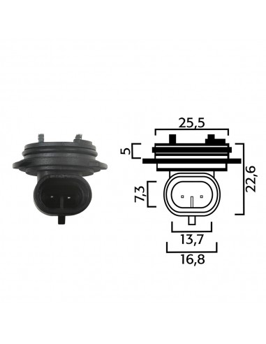Portalampada per lampadine H1