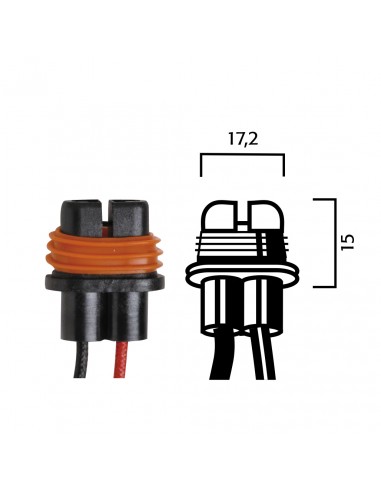 Portalampada per lampadine H8/H9/H11...