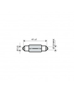 Lampadina 6v-15 watt siluro...