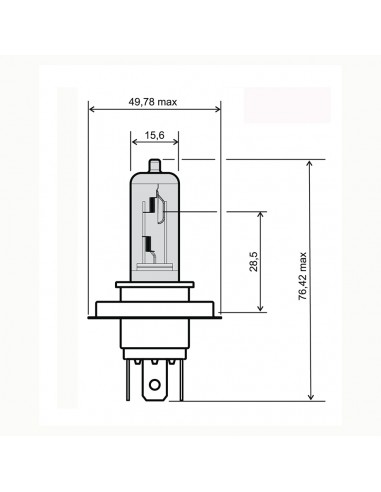 Lampadina blu hs1 12V 35/35W