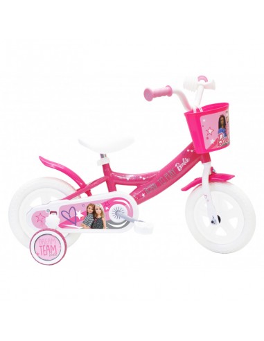 Bicicletta bambina Barbie Rosa bianco misura 10"
