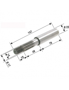 Albero ruota posteriore...