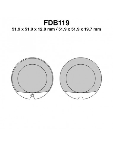 PASTIGLIE FERODO FDB119P