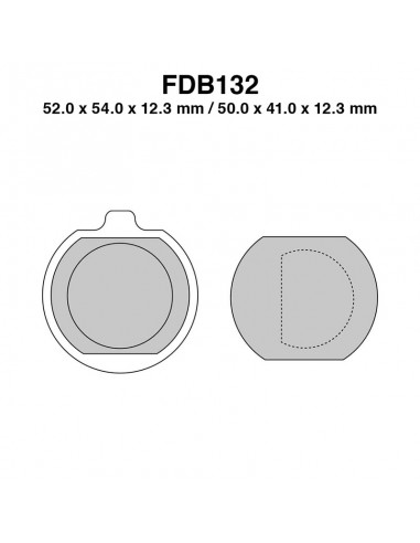 PASTIGLIE FERODO FDB132P