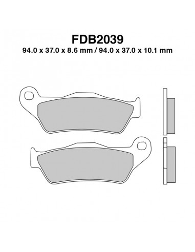 PASTIGLIE FERODO FDB2039P