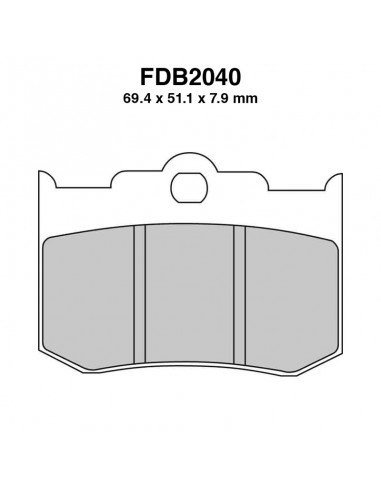 PASTIGLIE FERODO FDB2040P