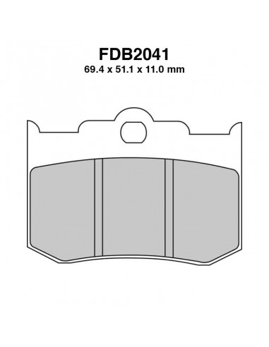 PASTIGLIE FERODO FDB2041P