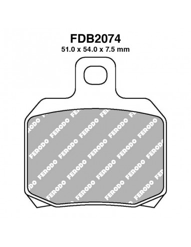 PASTIGLIE FERODO FDB2074AG