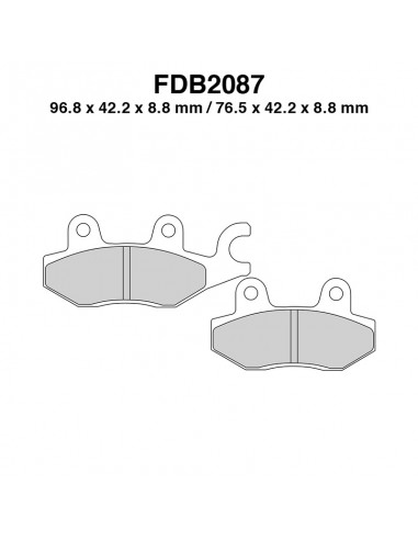 PASTIGLIE FERODO FDB2087EF