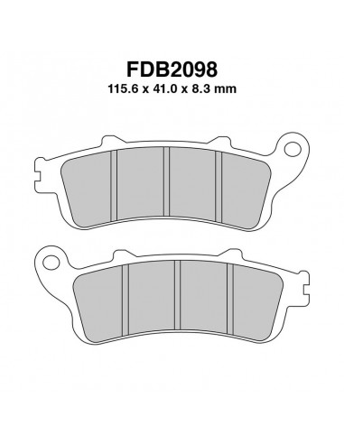 PASTIGLIE FERODO FDB2098EF