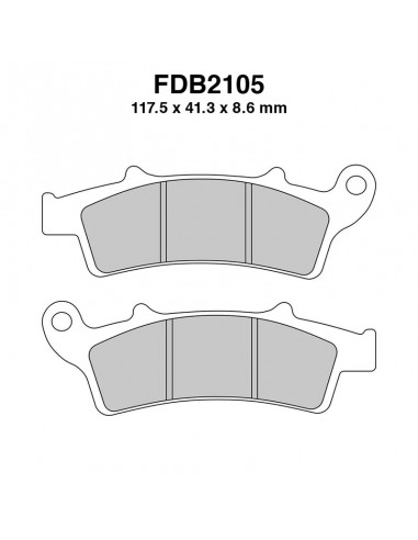 PASTIGLIE FERODO FDB2105AG