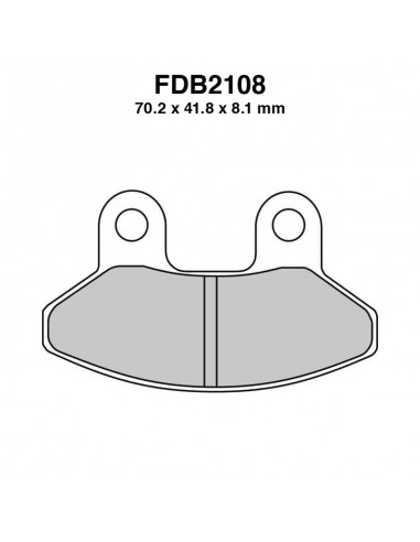 PASTIGLIE FERODO FDB2108EF