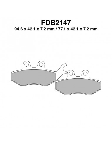 PASTIGLIE FERODO FDB2147AG