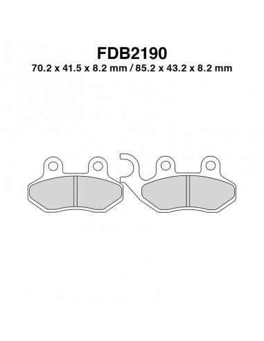 PASTIGLIE FERODO FDB2190EF