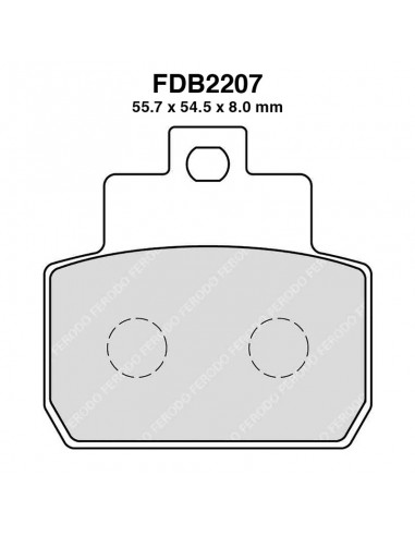 PASTIGLIE FERODO FDB2207EF