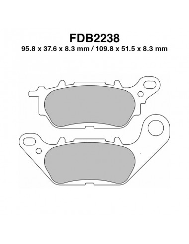 PASTIGLIE FERODO FDB2238EF