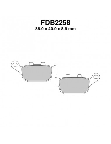 PASTIGLIE FERODO FDB2258EF