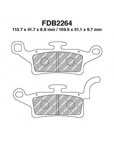 PASTIGLIE FERODO FDB2264EF