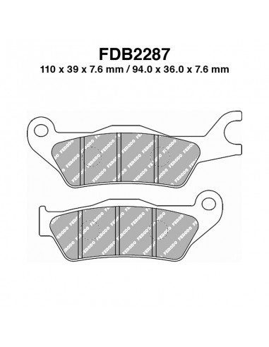 PASTIGLIE FERODO FDB2287EF
