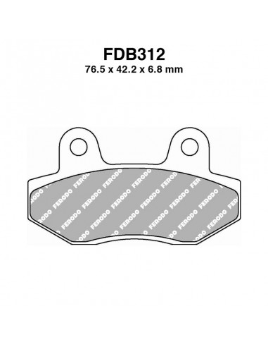 PASTIGLIE FERODO FDB312P