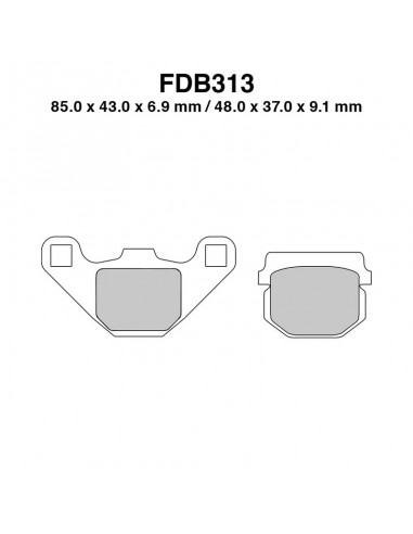PASTIGLIE FERODO FDB313EF