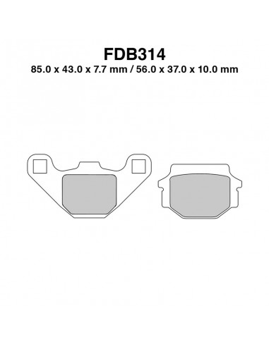 PASTIGLIE FERODO FDB314P
