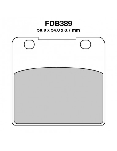 PASTIGLIE FERODO FDB389P
