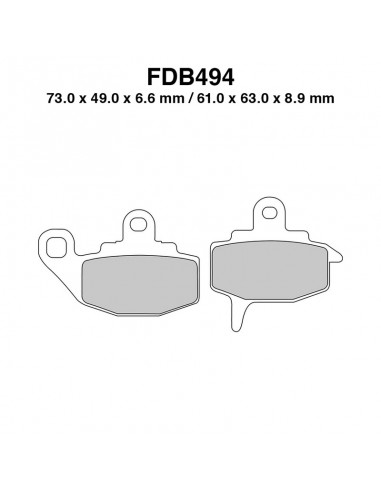 PASTIGLIE FERODO FDB494P