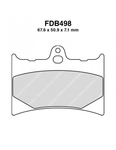 PASTIGLIE FERODO FDB498P
