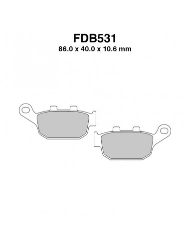 PASTIGLIE FERODO FDB531EF