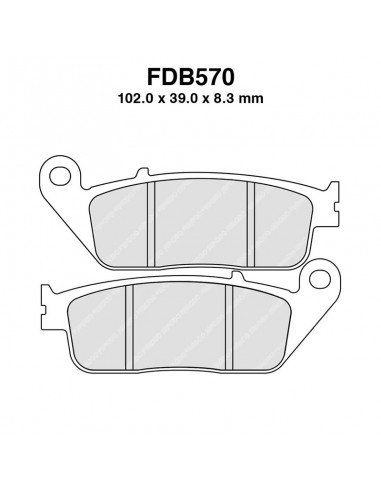 PASTIGLIE FERODO FDB570EF