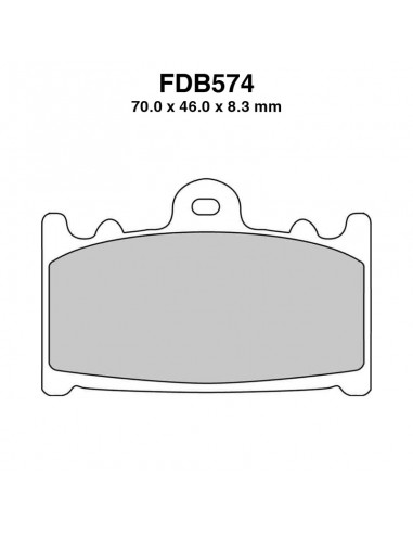 PASTIGLIE FERODO FDB574P