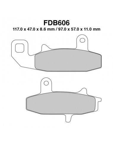 PASTIGLIE FERODO FDB606P