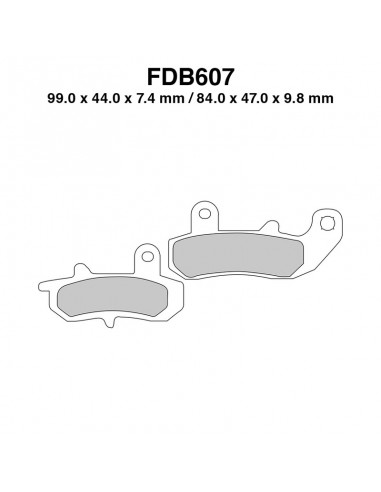 PASTIGLIE FERODO FDB607P