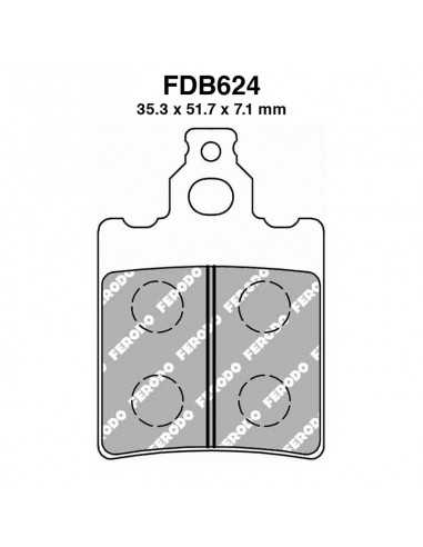 PASTIGLIE FERODO FDB624AG