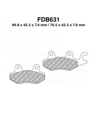 PASTIGLIE FERODO FDB631P