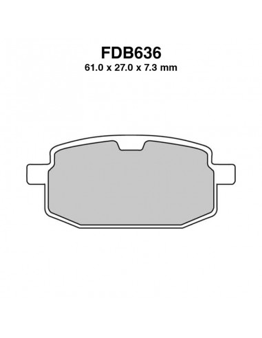PASTIGLIE FERODO FDB636EF