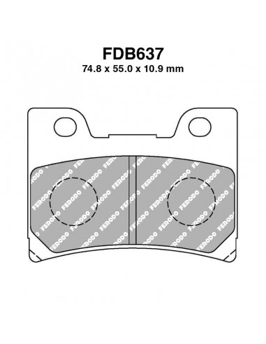 PASTIGLIE FERODO FDB637P