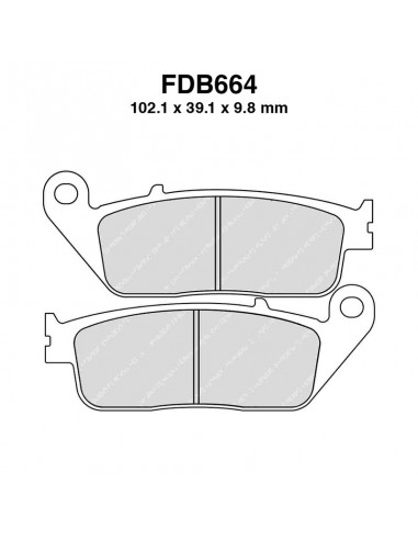 PASTIGLIE FERODO FDB664P