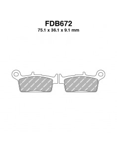 PASTIGLIE FERODO FDB672EF