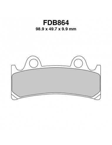 PASTIGLIE FERODO FDB864P