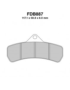 PASTIGLIE FERODO FDB887P