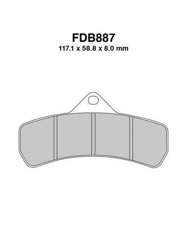 PASTIGLIE FERODO FDB887P