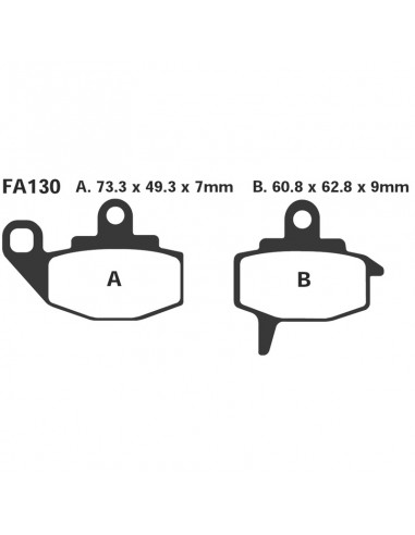 PASTIGLIE TT KAWASAKI KLR 65087-89