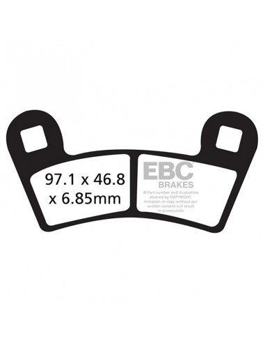 PASTIGLIE TT POLARIS RZR800/900  08-19