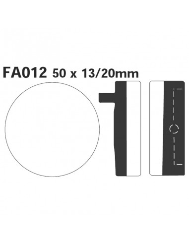 PASTIGLIE HONDA CB400/500/75075-80