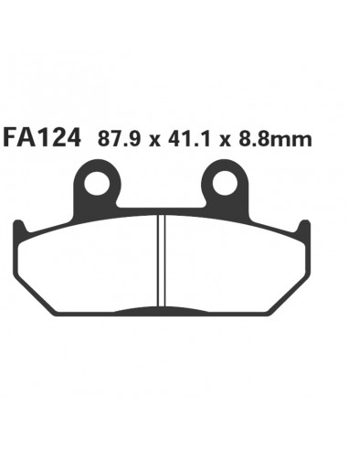 PASTIGLIE HONDA VFR 750 86-87ANT.